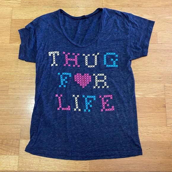 Urban Outfitters Tops - UO Truly Madly Deeply Thug for Life T-shirt